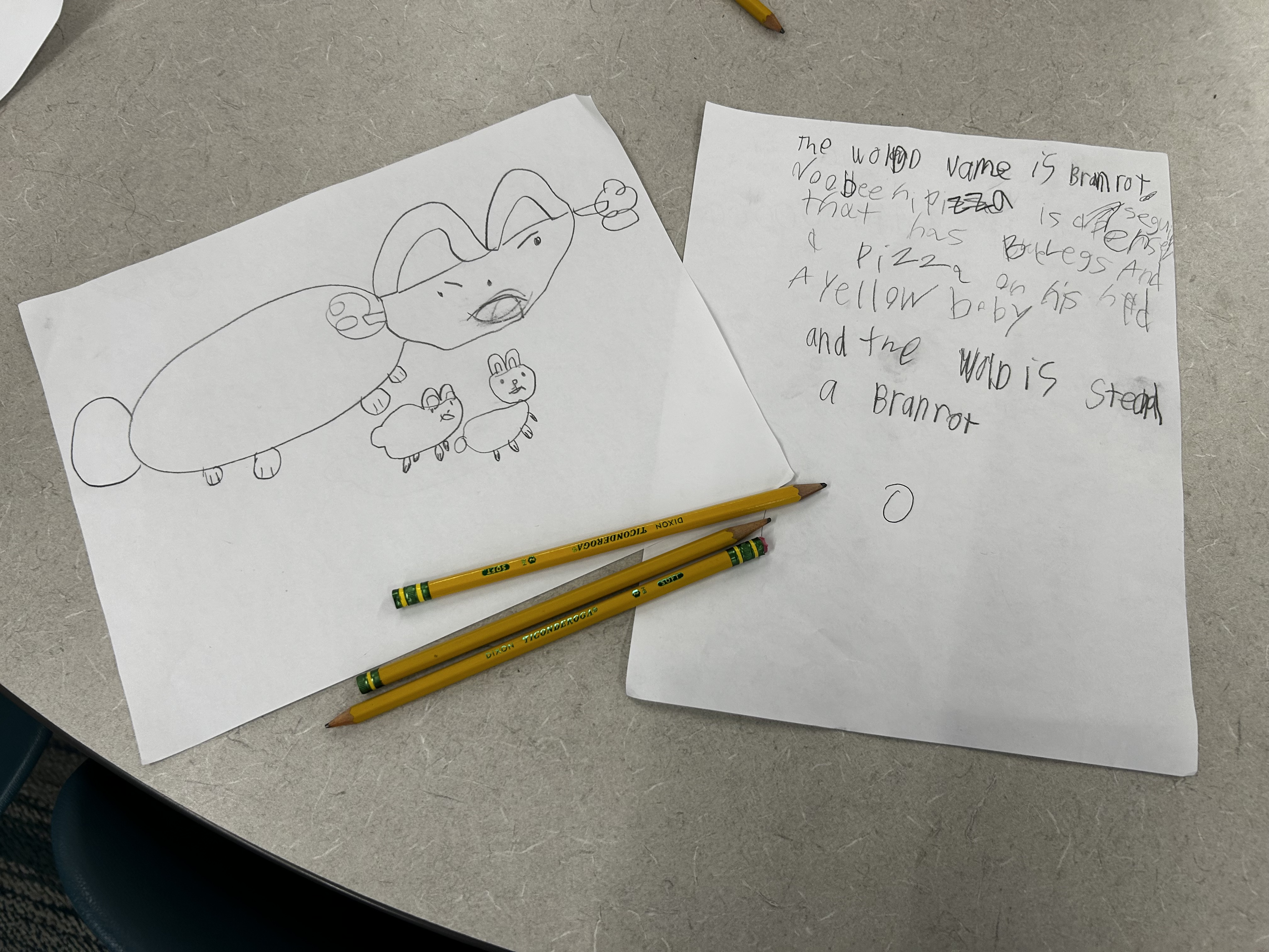 Student sharing a prompt with a teacher